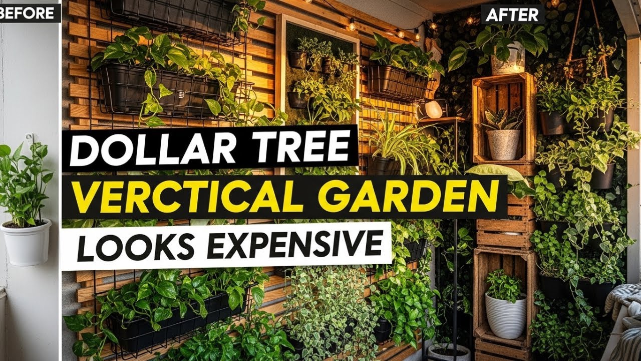 10 Genius New Dollar Tree Vertical Garden Hacks That Look Like Designer Decor – On a Tiny Budget!