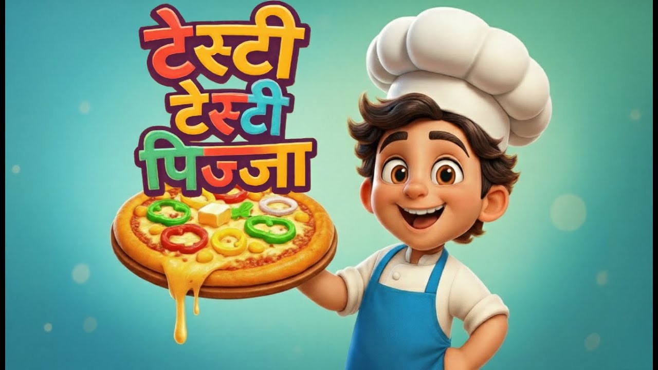 🍕👨‍🍳 लुचू ने बनाया टेस्टी पिज़्ज़ा ! | घर पे Cooking 🍕🧀🍅🧅 | Kids song Hindi | Cartoon video Hindi