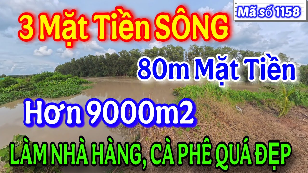 3 MẶT TIỀN SÔNG - Hiếm Có Khó Tìm , hơn 9000m² Làm Nhà Hàng, Cà Phê, Nhà Vườn Nghỉ Dưỡng QUÁ MÊ