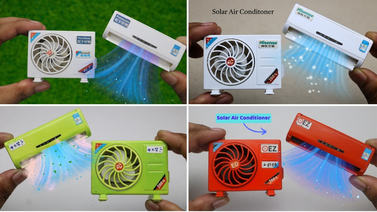 Top 4 Miniature Air Conditioner Unboxing & Real Test ❄️  Best Solar AC Gadgets That Actually Work!