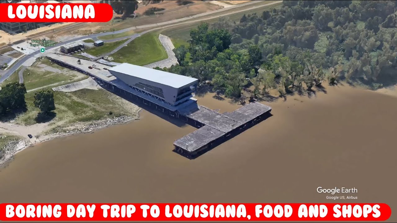 Come along, get bored with me. Baton Rouge Louisiana. Lee's Diner, Mississippi river Best buy