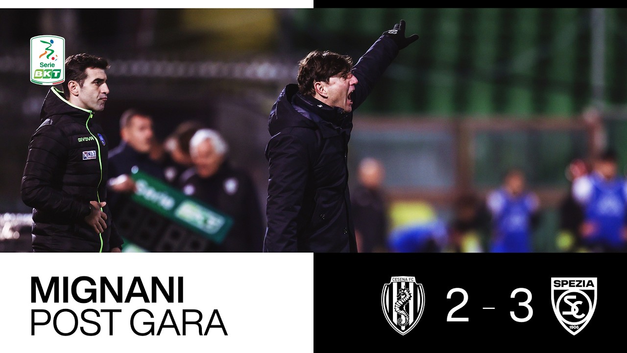 [Cesena - Spezia: 2-3] Le parole in sala stampa di Mister Mignani