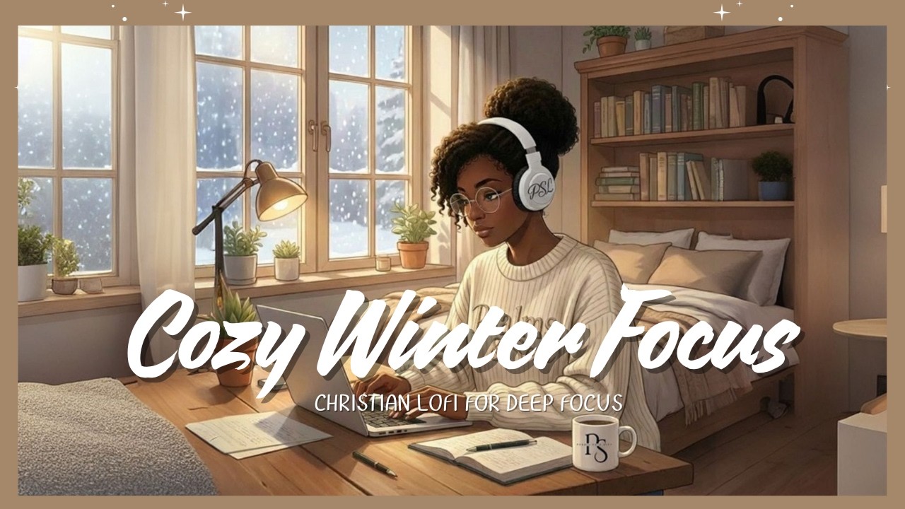 Cozy Winter Focus — Christian Deep Focus Lofi Mix for Study & Work 🤍🕊️