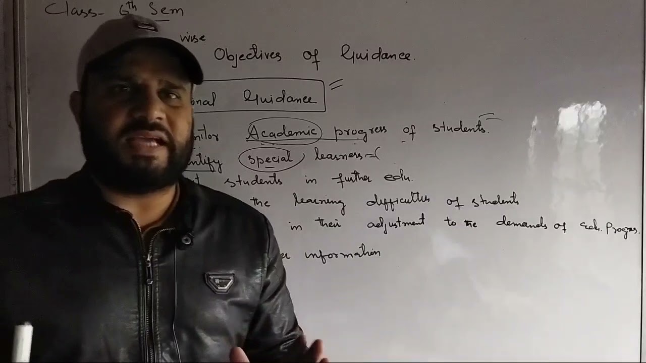 OBJECTIVES OF EDUCATIONAL GUIDANCE