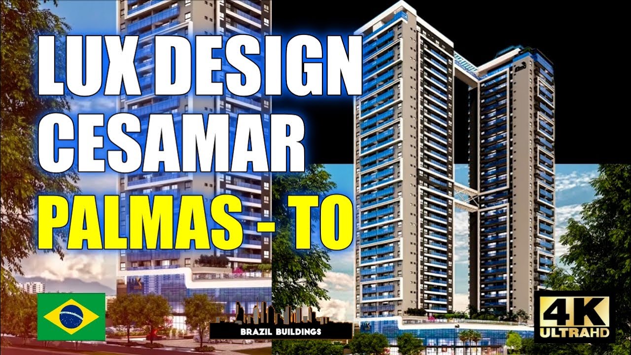 LUX DESIGN CESAMAR - NOVO LANÇAMENTO EM PALMAS - TO #apartamentos #edificios #arquitetura #obras