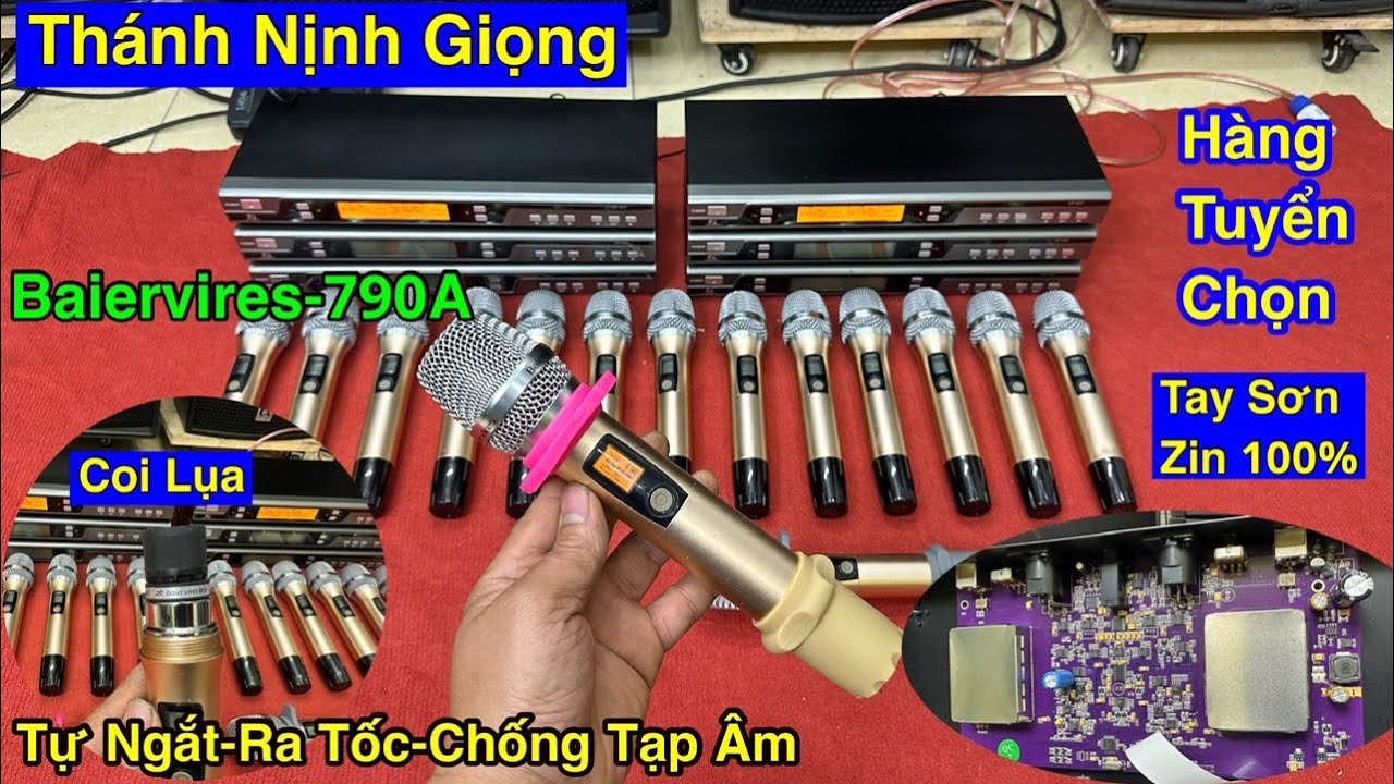 🎤(Thánh Nịnh Giọng)Đẹp Xuất Sắc(Sơn Zin 100%)👉Micro Baire 790A(Côn Lụa)Đời Cao(Đuôi Chuột Quắc Vàng