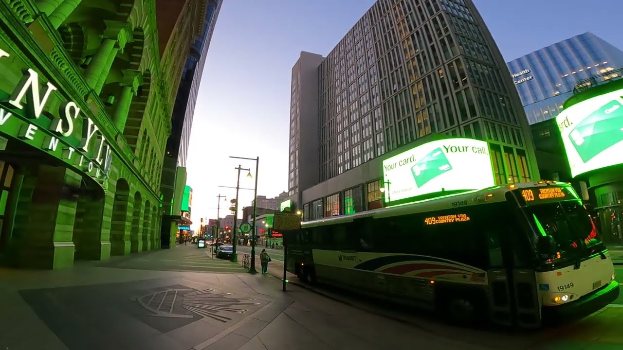 Sunrise ASMR Walk * City Hall & East Market Street * Philadelphia PA ** [4K]