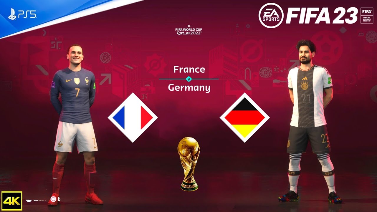 FIFA 23 - France vs. Germany - FIFA World Cup 2022 Final Match - PS5™ Gameplay [4K 60FPS] Next Gen