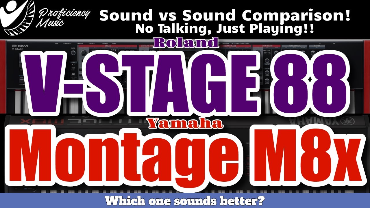 Roland V-STAGE 88 против Yamaha Montage M8x: сравнение звука! Какой из них ЗВУЧИТ лучше?