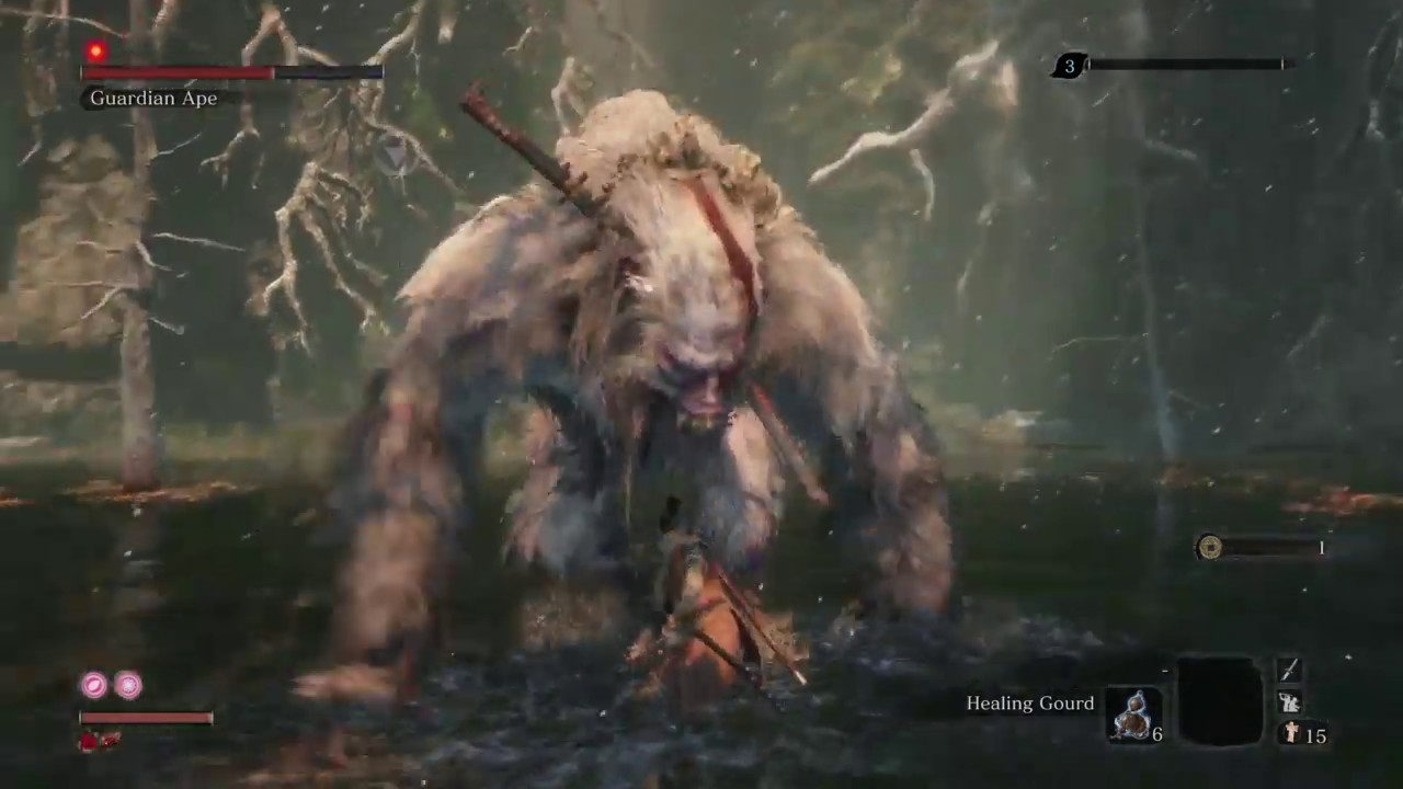 Sekiro: Guardian Ape - Demon Bell, No Kuro's Charm, Base Vitality/Posture, No Damage
