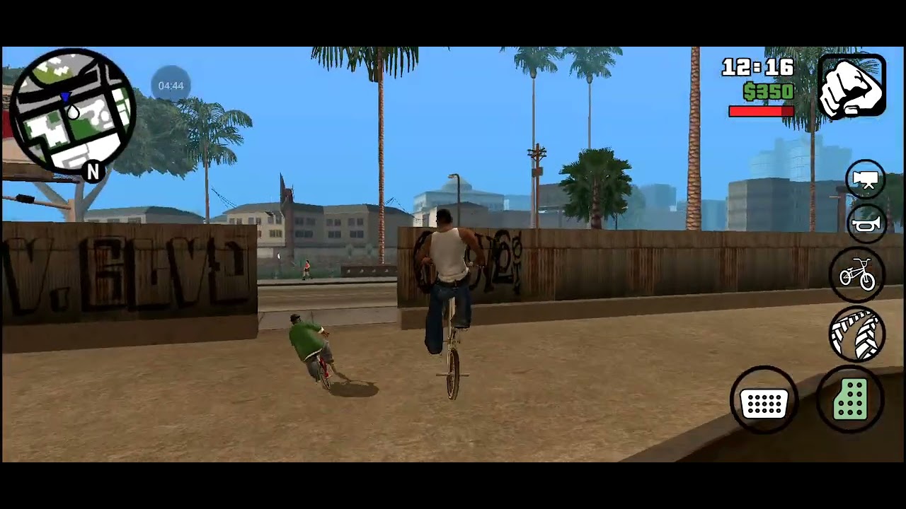 Jogando GTA San Andreas pela primeira vez no celular parte 1
