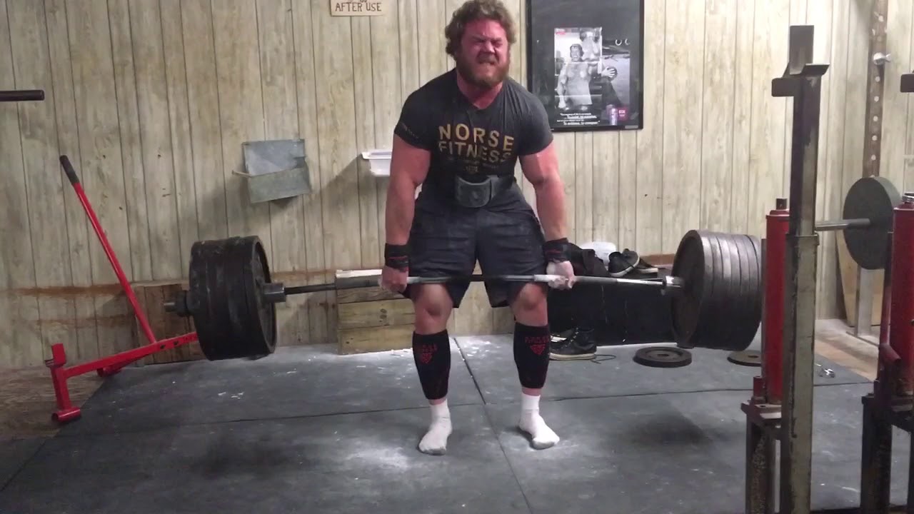 ANDREW HAUSE- deadlift workout, 702 x 5 PR 20 yrs old