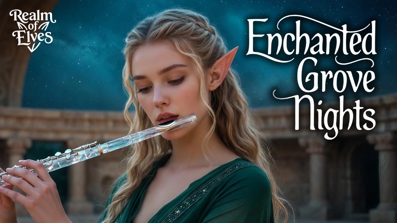 Enchanted Grove Nights | 1 Hour Fantasy Ambience Instrumental Music for Relaxing & Meditation