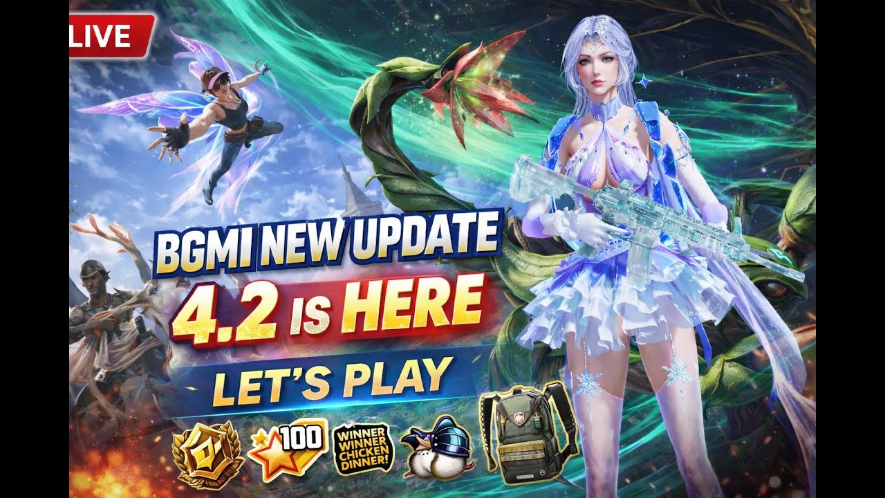 NEW UPDATE 4.2 IS HERE 🔥|BGMI| #bgmi #bgmilive #shortsfeed #shortslive