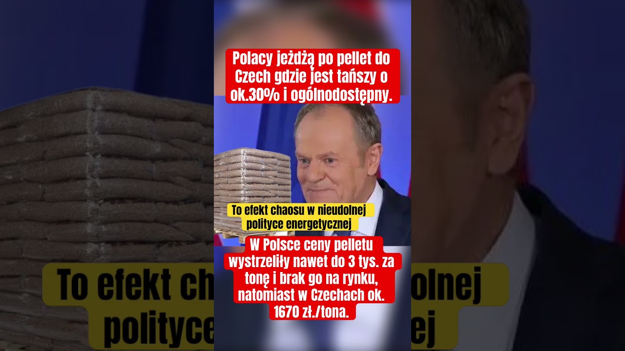 Polacy jeżdżą do Czech po pellet 😱 #polityka #pelet #pellet #tusk #polska