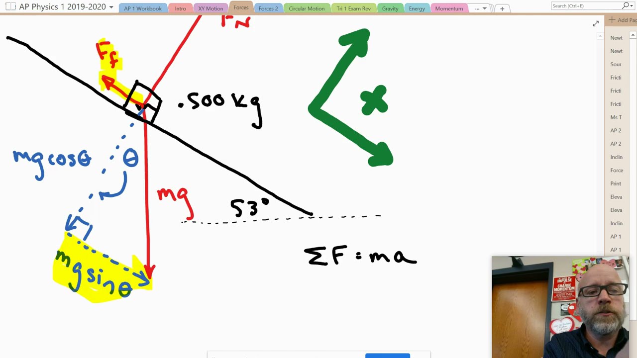 Inclined Plane w  Friction and Examples