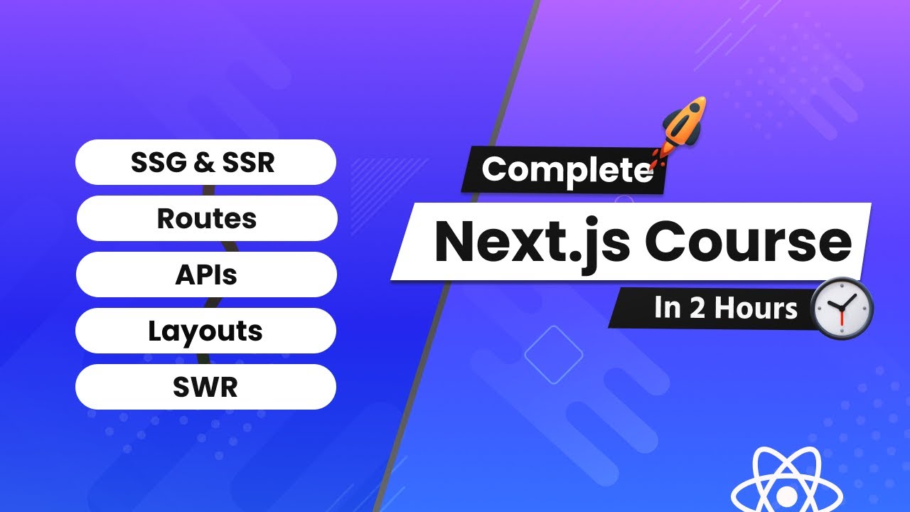 Learn Complete Next.js Course in 2 Hours - For Beginners