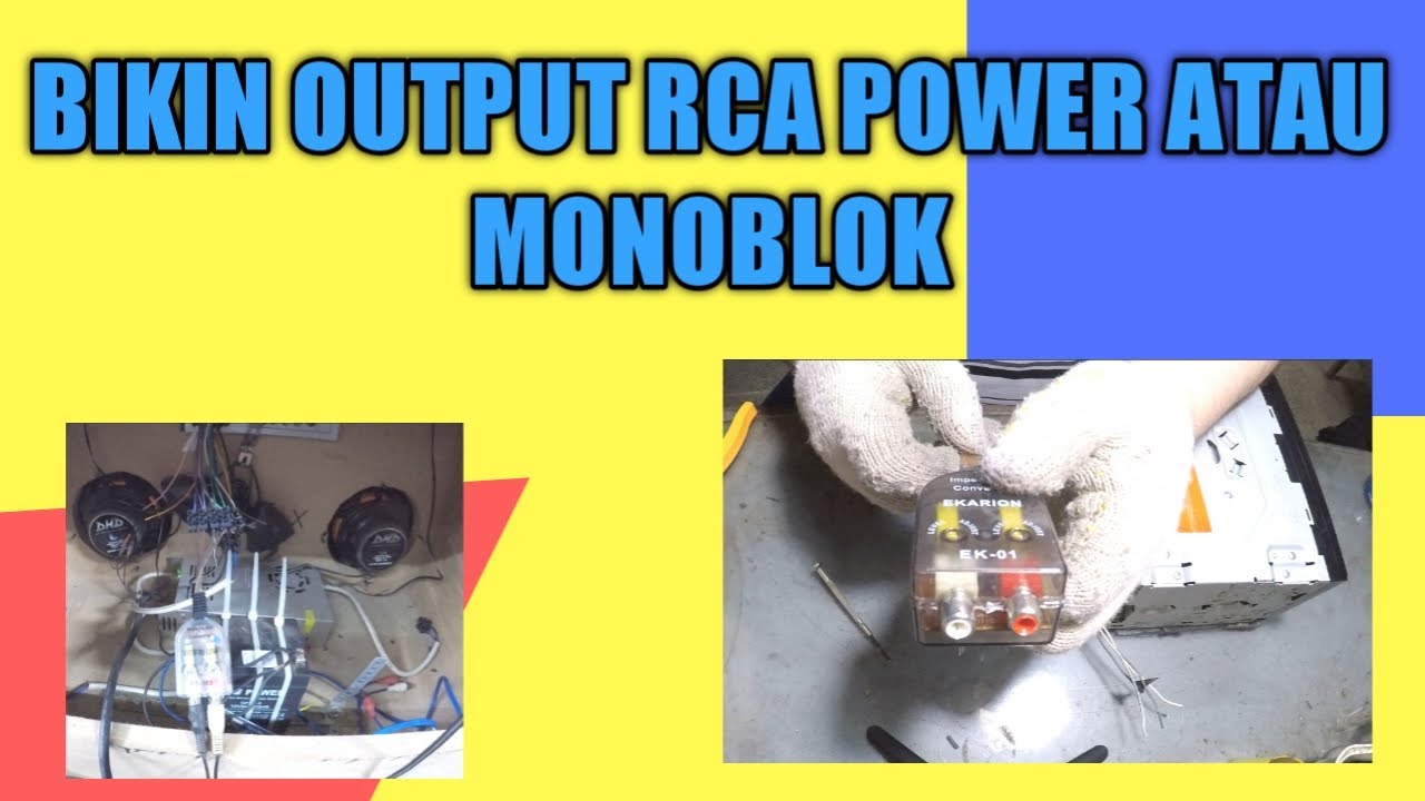 HEADUNIT GA ADA OUTPUT RCA??  BISA DI BUAT SENDIRI PAKAI HIGH TO LOW CONVERTER
