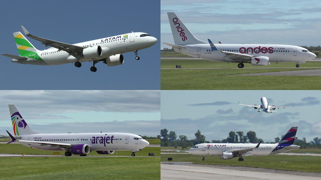 ¡18 Minutos de Aviones Coloridos en el Aeropuerto Internacional Cordoba!