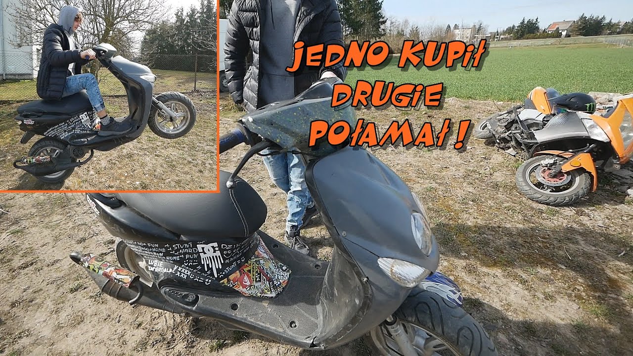 Jedno Kupił Drugie Połamał !!! Yamaha Neos za 400 zł w Akcji !