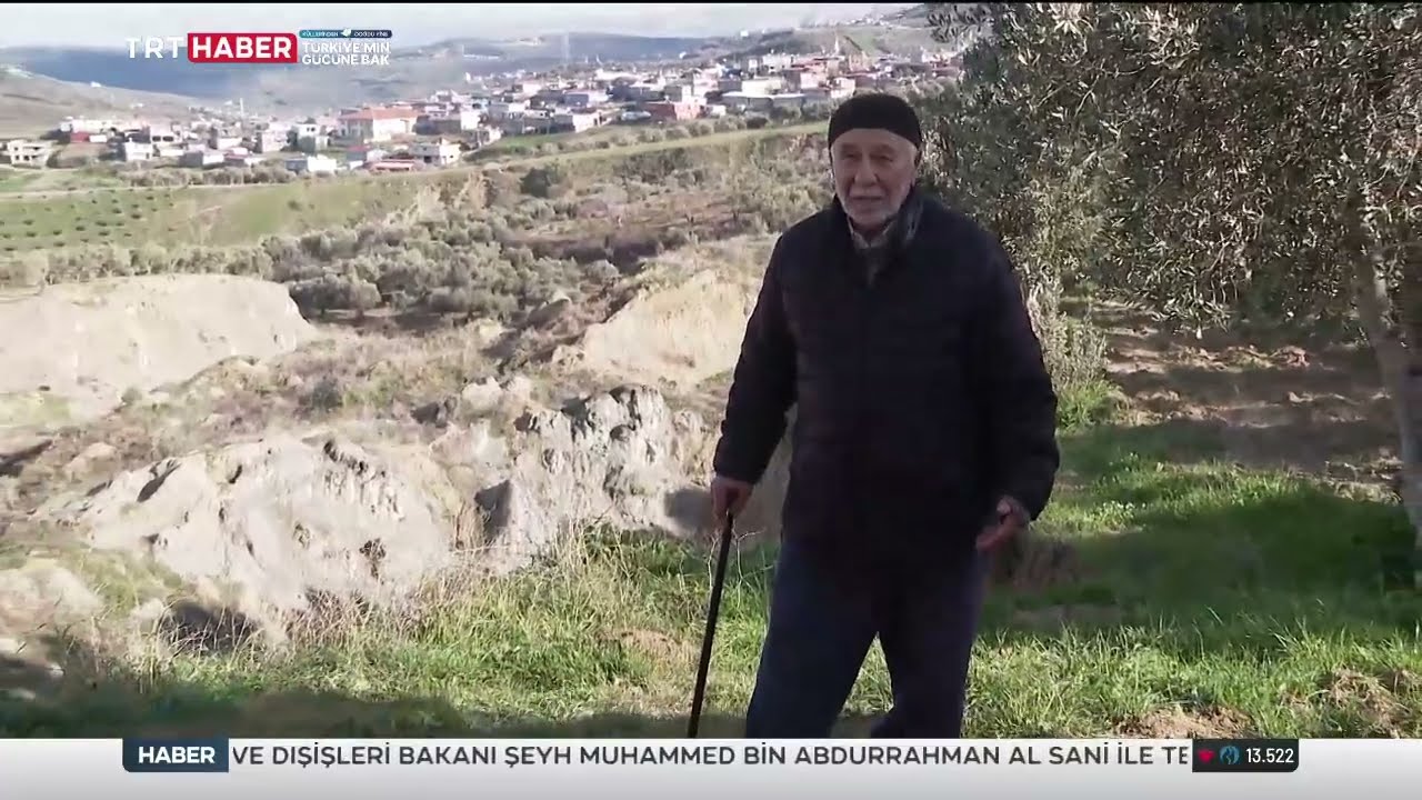 Hatay Altınözü’nde dev yarığın oluştuğu zeytinlik depremin 3’üncü yılında hasat edildi | TRT Haber 
