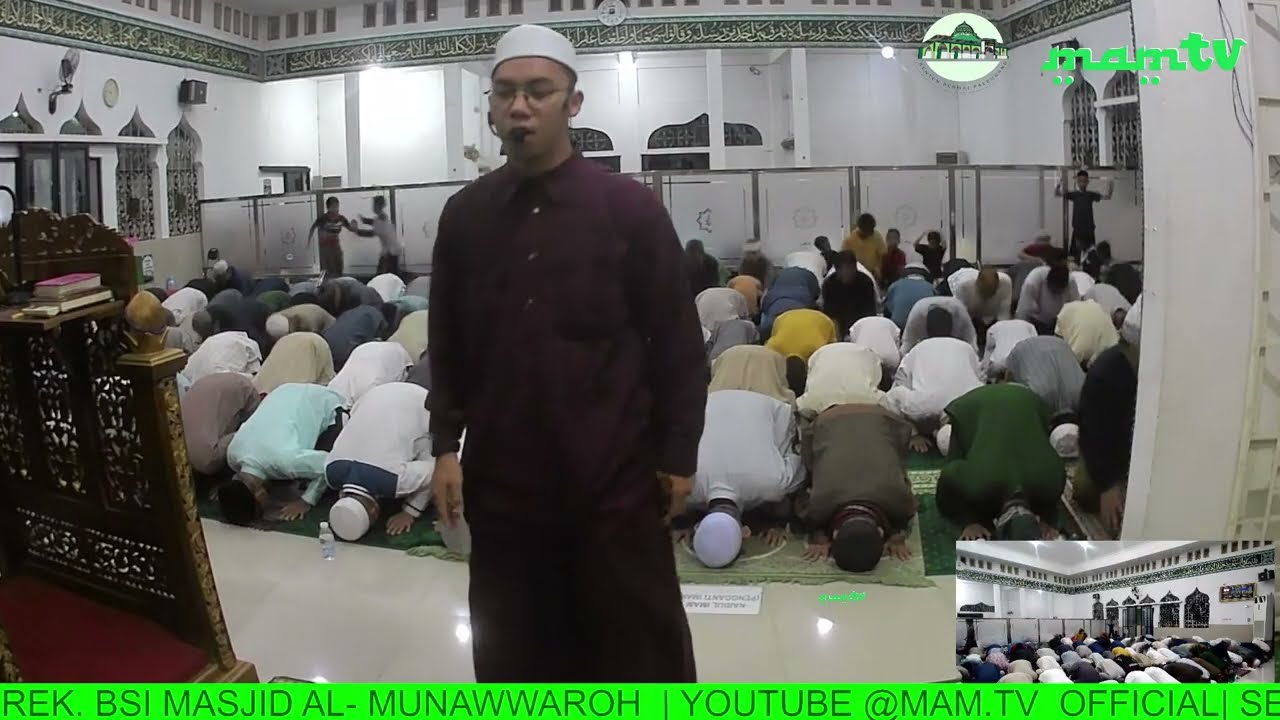 🔴LIVE | SHOLAT ISYA, TARAWIH DAN WITIR BERJAMA'AH | MASJID AL-MUNAWWAROH KENTEN PERMAI PALEMBANG