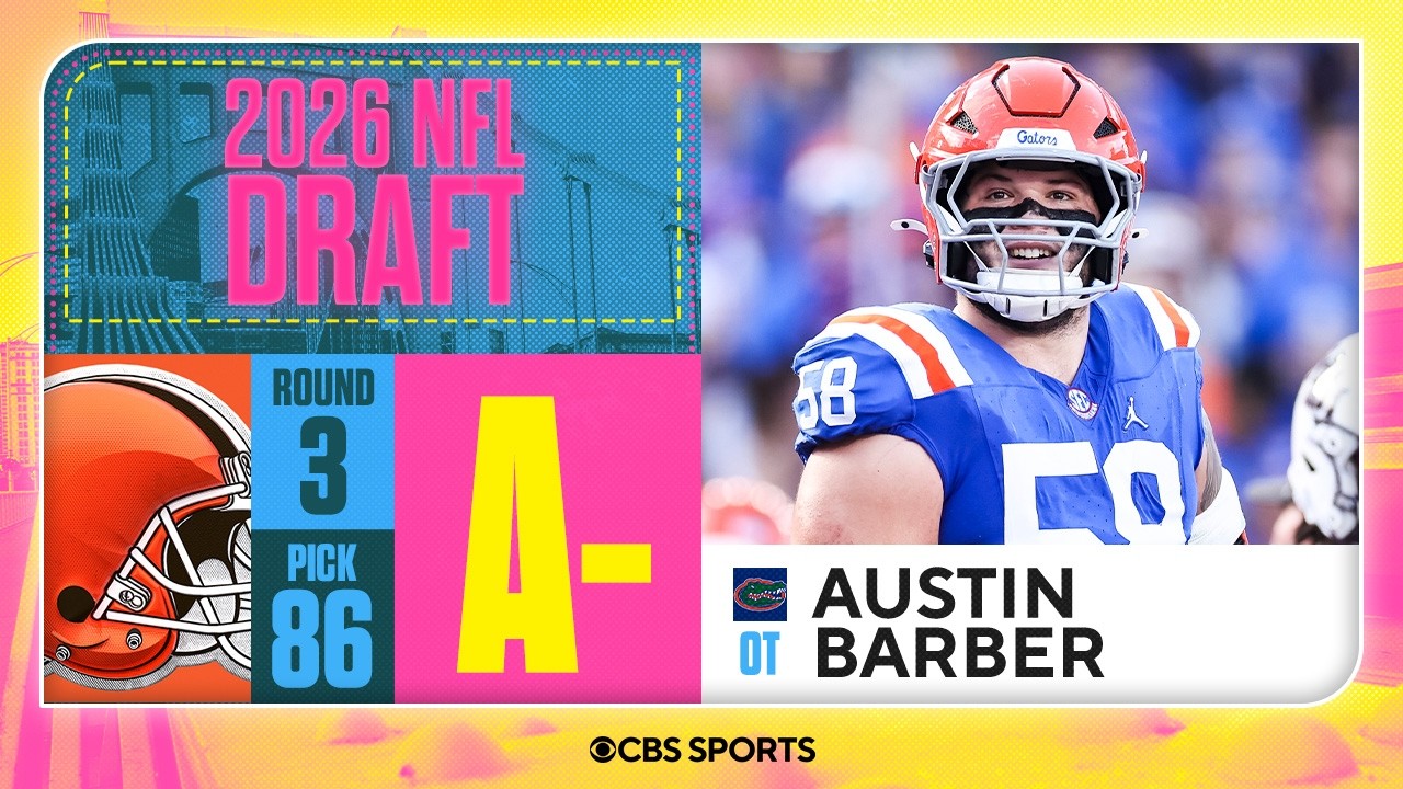 Browns select Austin Barber in Third Round, No. 86 overall | 2026 NFL Draft Grades & Reaction
