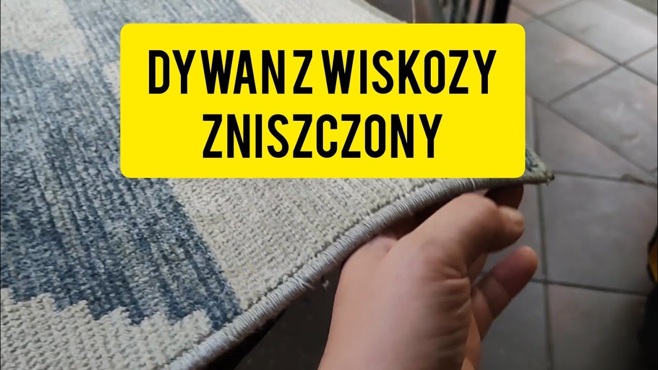 Czy da radę usunąć zbrązowienia z dywanu - wiskoza ....? Częśc 1.