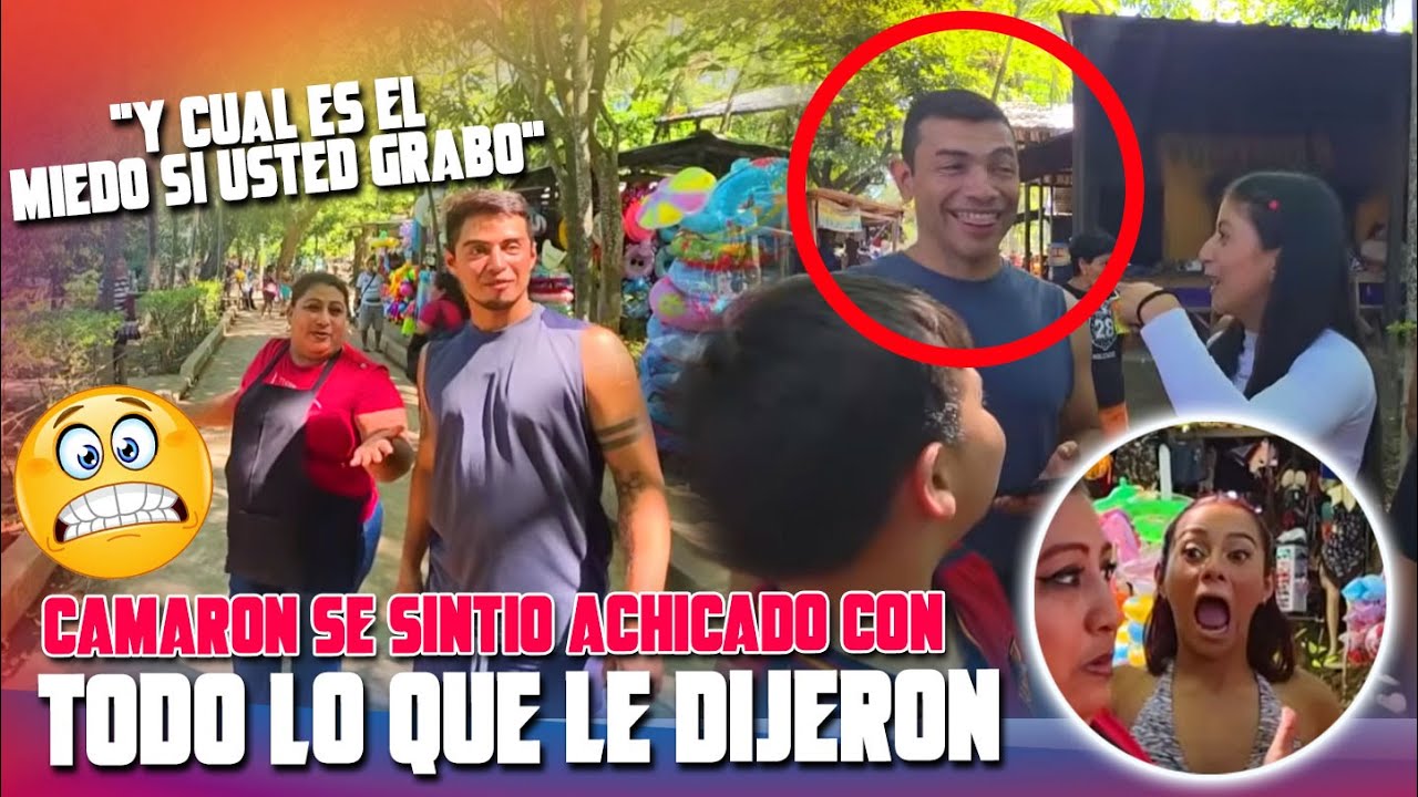 Camaron se andaba escondiendo de las vendedoras y que pelada de cara nos dieron 😦😬
