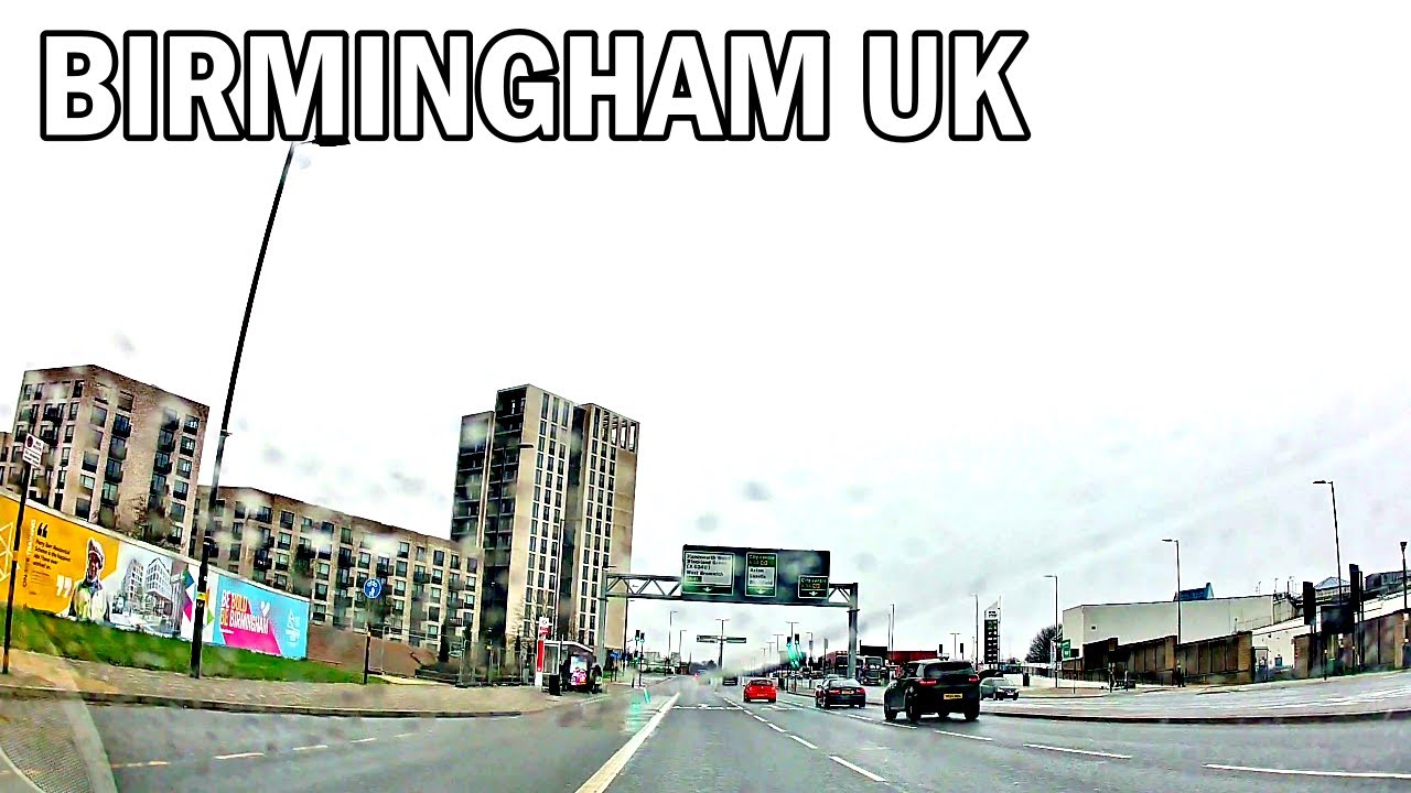 Birmingham UK City Drive | Hawthorn Rd to Queslett Rd (Busy Urban Roads) | 4K POV
