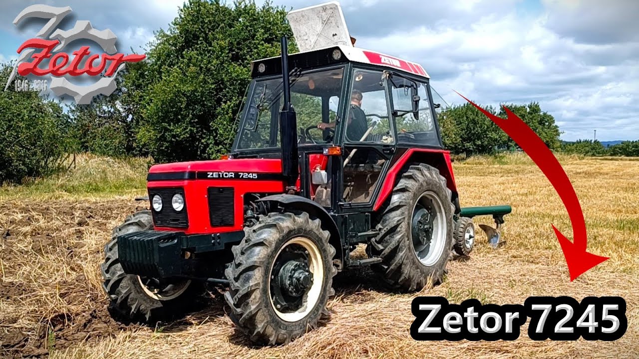 Orba 2024 | Zetor 7245 + Pluhy 4 | Original Sound | Podmietka