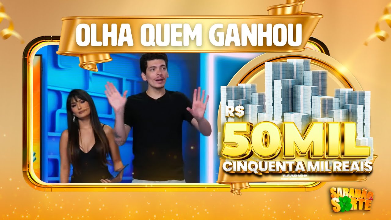 Sabadão da Sorte 🍀 | Resultado dos sorteios 20/12/2025 - Ao Vivo