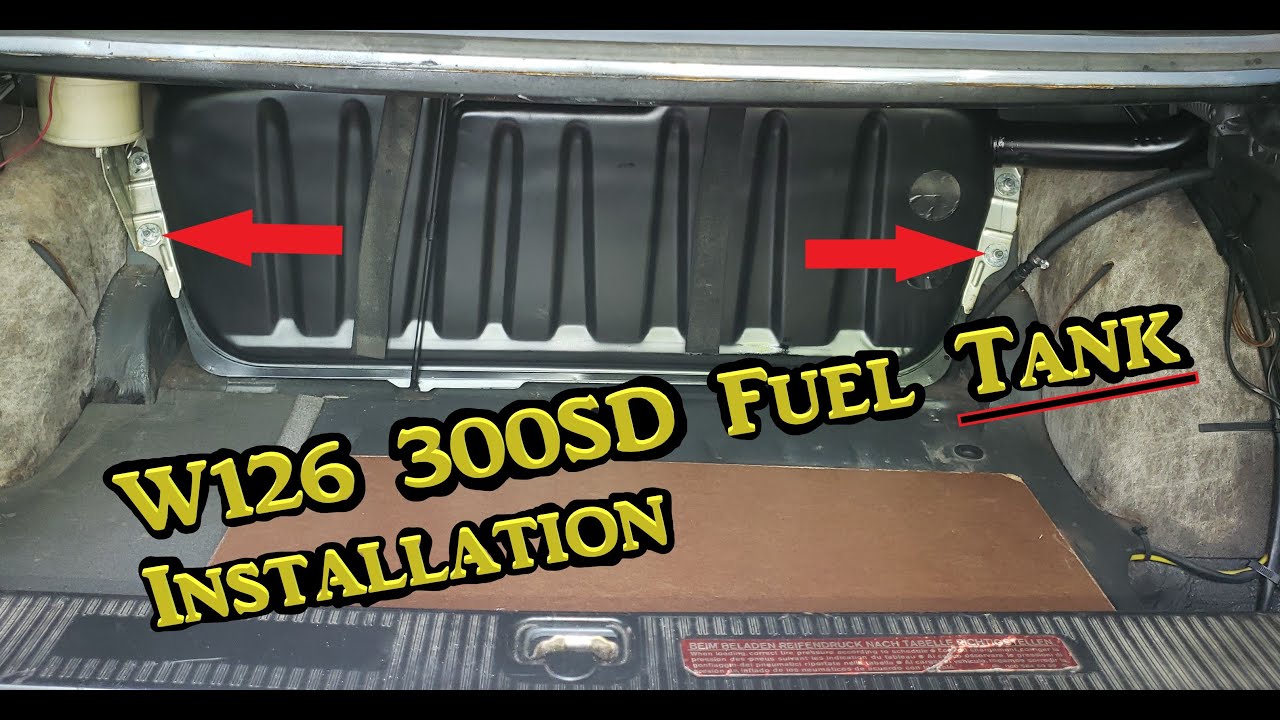 Mercedes W126 300SD - Fuel Tank Rust Removal - Part 3 (Final) - Tank Installation