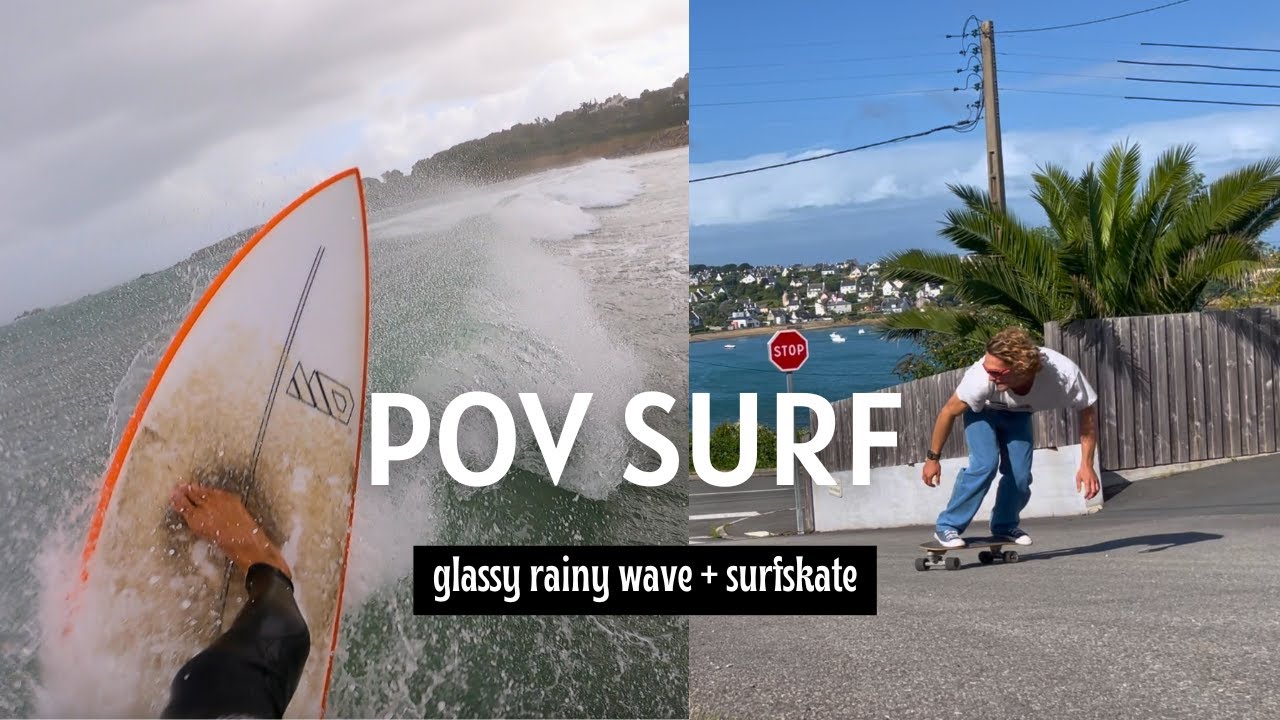 Session sous le grain breton , des vagues qui d&eacute;roulent , pas glassy ,  pas parfait mais on kiffe 🤘