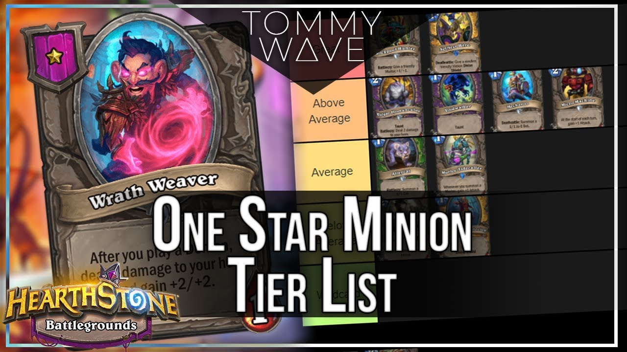 Hearthstone Battlegrounds - One Star Minion Tier List