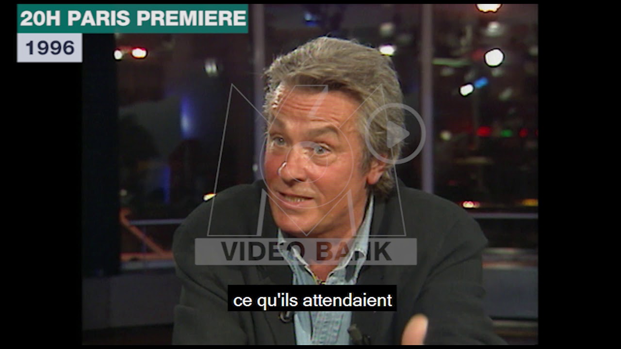 Extrait archives M6 Video Bank // Interview d'Alain Delon (20h Paris Première - 1996)