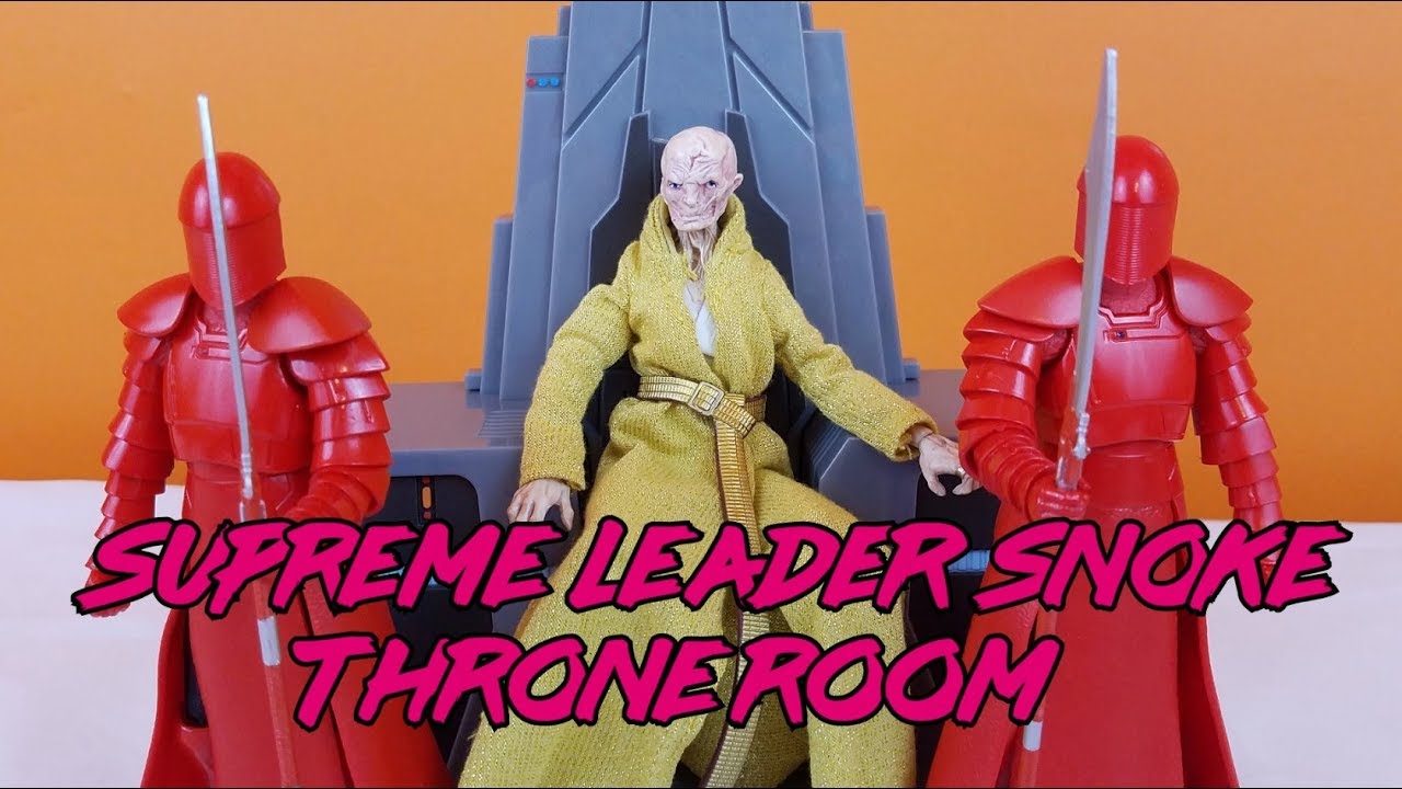 Star Wars Black Series SUPREME LEADER SNOKE (THRONE ROOM) Action Figure Toy Review