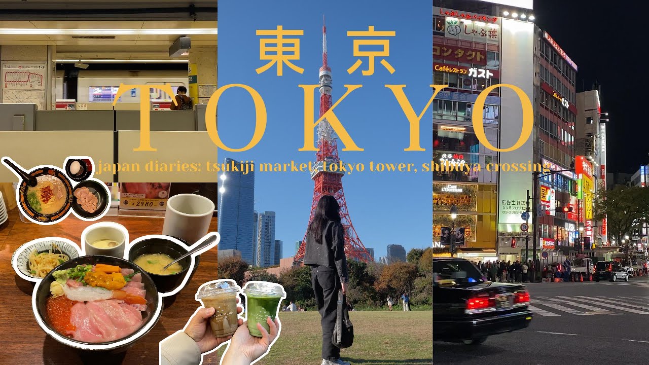 Tokyo Japan Travel Vlog 🗼🍜 | Exploring Shibuya, Tsukiji Market, Tokyo Tower, Ginza & Ichiran Ramen