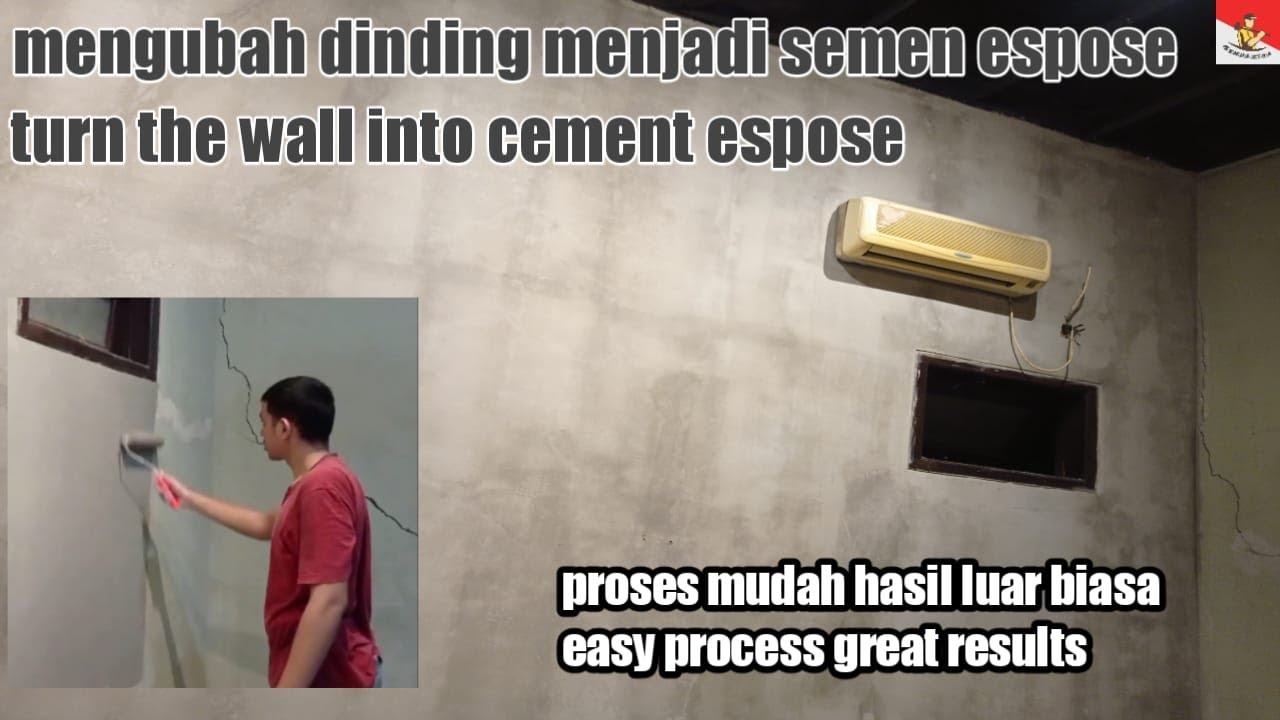 Легко сделать цементную стену с шаблоном обнажения всех стен, Unfinish wall industrial