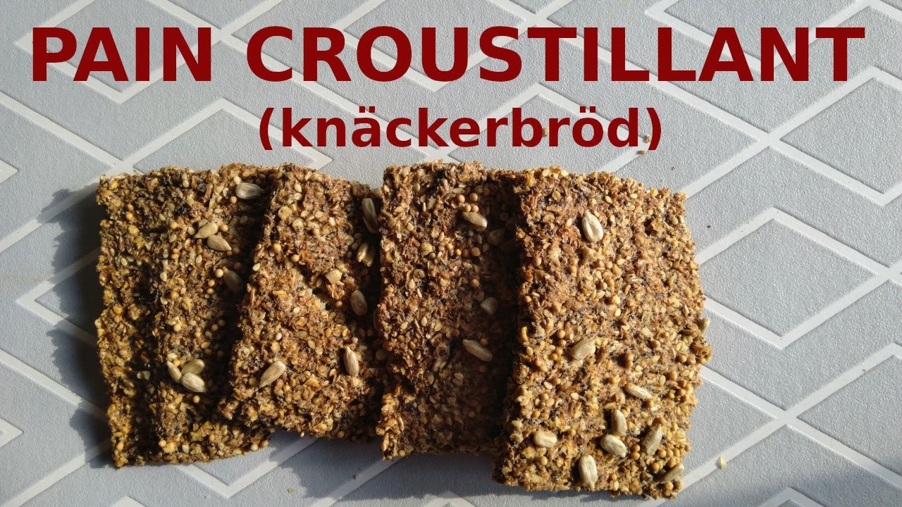 Pain croustillant aux graines, oui, c'est possible d'en préparer à la maison! (Knäckerbröd)
