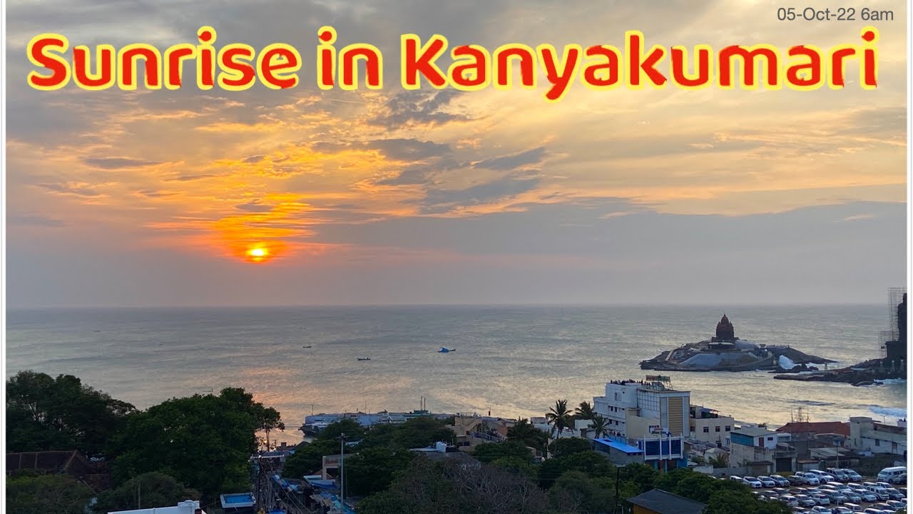 Kanyakumari Sunrise | Kanyakumari Sunrise time-lapse | View from Rooftop | Sunrise Kanvakumari beach