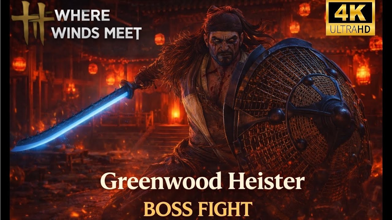 Where Winds Meet - Greenwood Heister & Gang Beat Up Full Boss Fight (4K 60FPS)