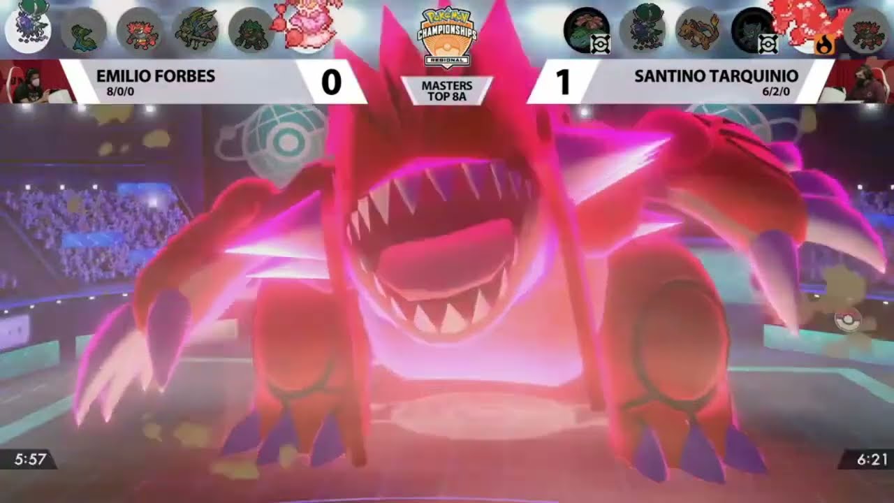 2022 Pokémon Secaucus Regional Championships VGC Top 8A   Santino Tarquinio vs Emilio Forbes