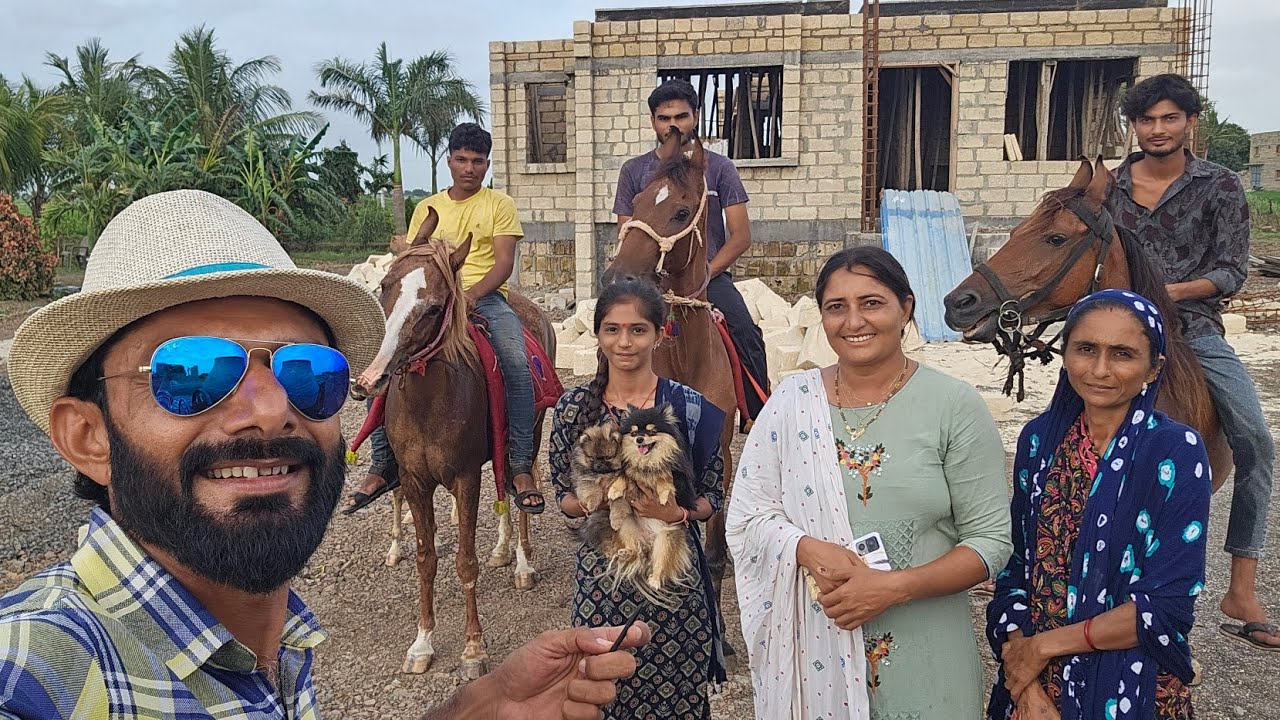 ઘોડા ની બઘડાટી આપણી વાડીએ પેલીવાર 