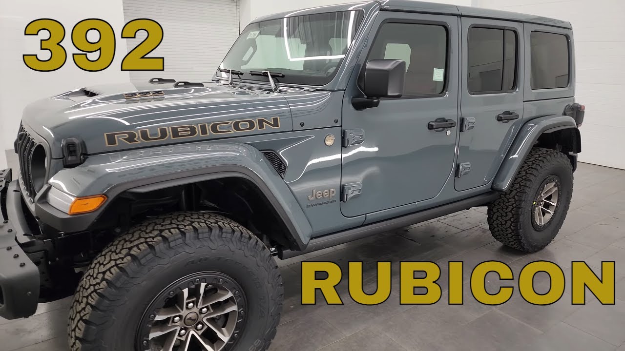 2024 JEEP WRANGLER 392 RUBICON ANVIL GRAY NICELY LOADED 4K WALKAROUND 24J186  SOLD!