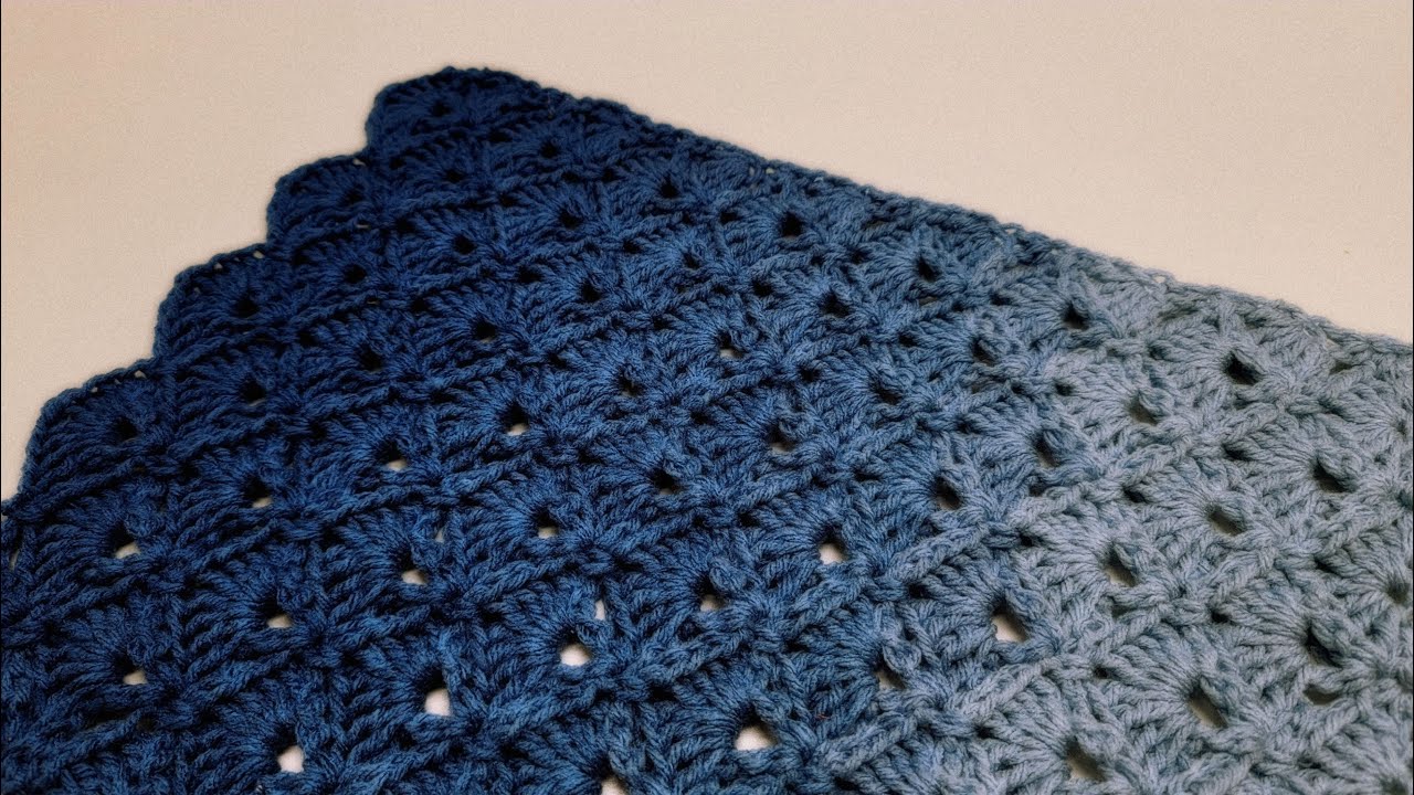 Easy Crochet Stitch For Crochet Blankets and Scarfs / Crochet Yo Yo Stitch