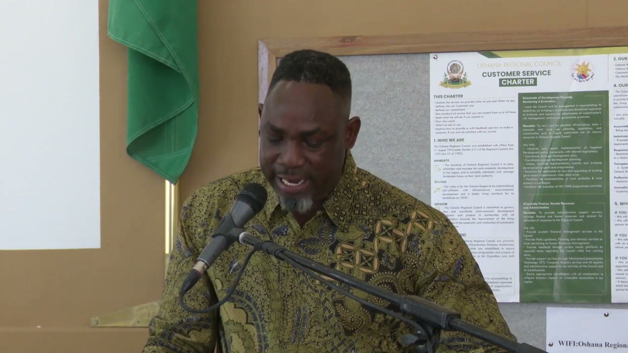Oshana Regional Governor's 100 days in Office report