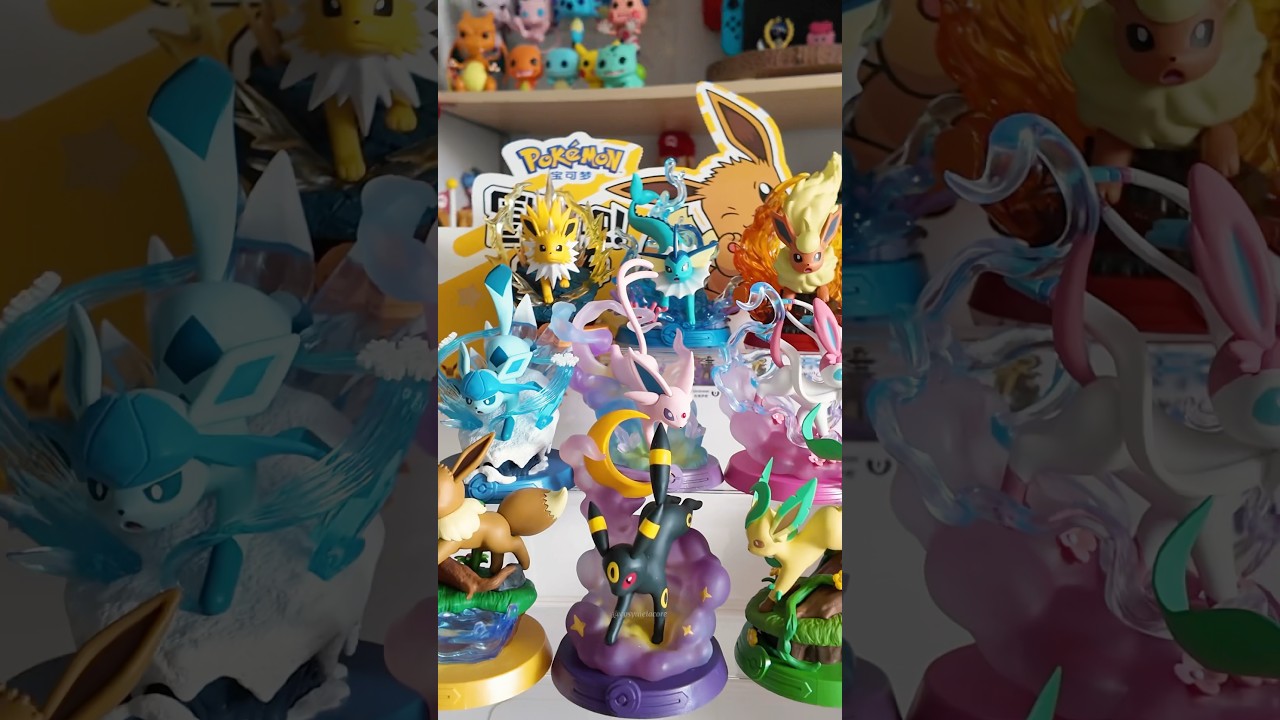 these eevee blind boxes from Funism are stunning 😍✨ #pokemon #blindboxopening #eevee #eeveelution