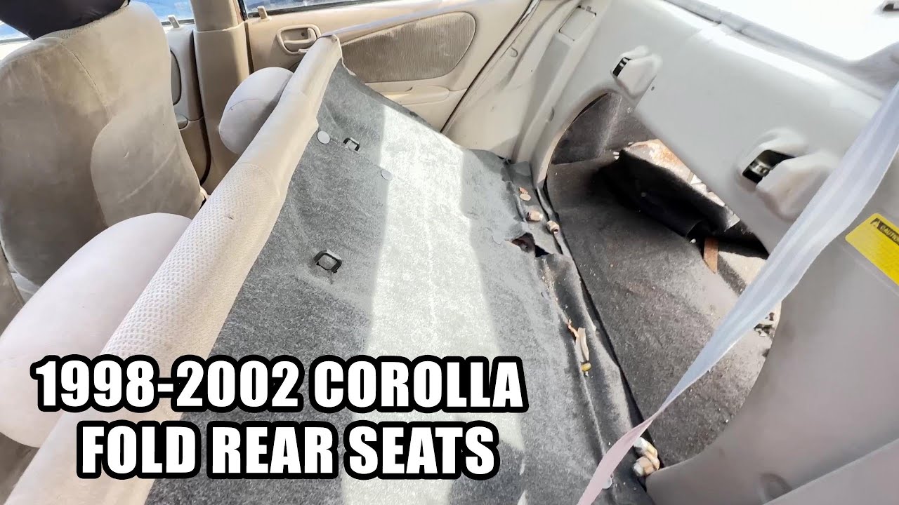 1998-2002 Toyota Corolla : How to Fold Down the Rear Seats