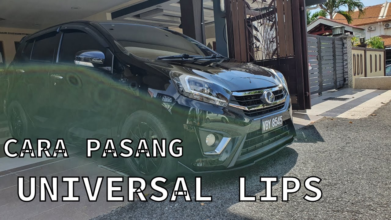 #VLOG Cara Pasang Perodua Axia-Agya-Ayla Universal Bumper lips/Diffuser | Dah Jadi Ah Beng ke belum?